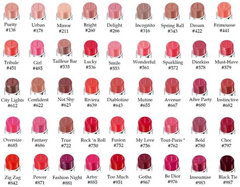 christian dior lipstick colours